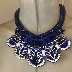 Stella Dot sample beaded bib necklace NEW